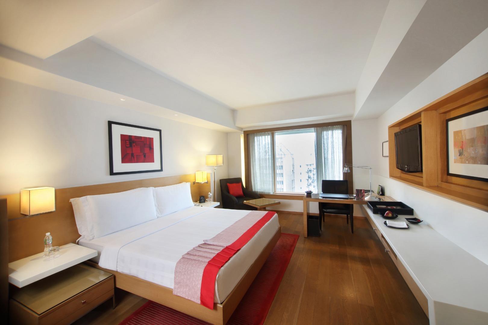 Hotel Trident Nariman Point Bombay Exterior foto A room at the hotel